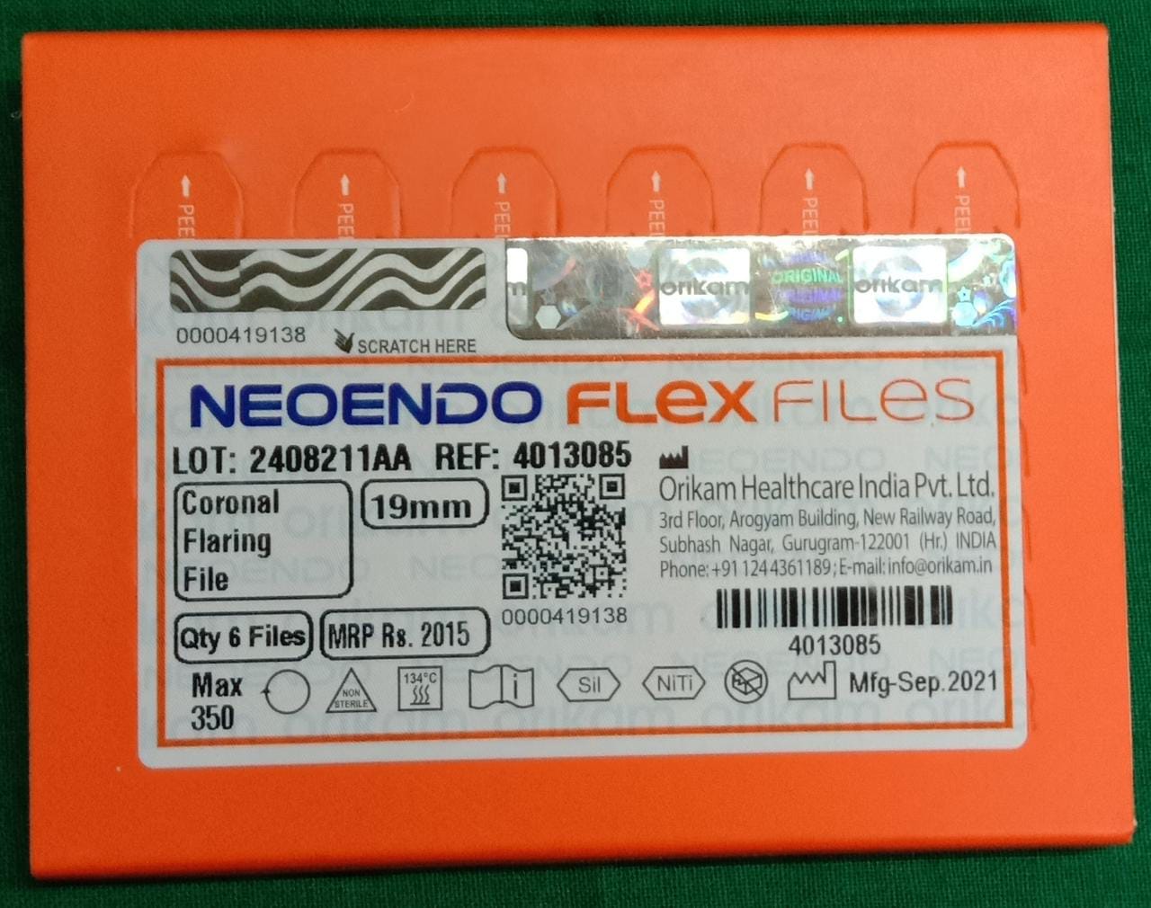 Neoendo Flex Files Coronal 19MM